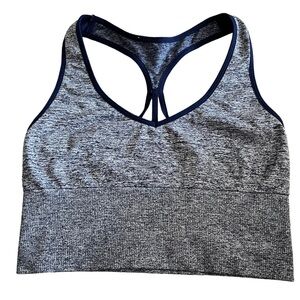 Victoria’s Secret Pink Sport Navy Blue Sports Bra Seamless Lightly Lined Medium